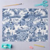 Papier Mousseline Série Chinoserie bleu et blanc Design 6 (Artisanat)