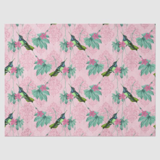 Papier Mousseline Série Colibris Design Seize (Recto)