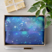 Papier Mousseline Série Conception Galaxie Bleue 9 (Cadeau)