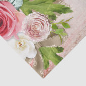 Papier Mousseline Série Conception Rose Romantique 8 (Détail)