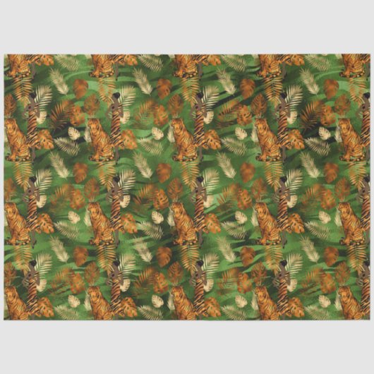 Papier Mousseline Série Copper Tiger Conception 5 (Recto)