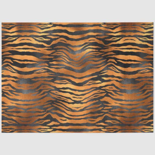 Papier Mousseline Série Copper Tiger Design 8 (Recto)