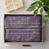 Papier Mousseline Série de cartes Gold Star Design 12 (Cadeau)