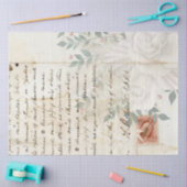 Papier Mousseline Série de conception Boho FloralEphemera #2 (Artisanat)