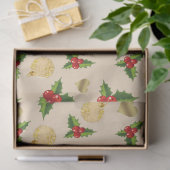 Papier Mousseline Série de conception de baies de Noël 9 (Cadeau)