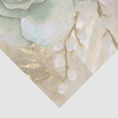 Papier Mousseline Série de conception d'éphémères floraux boho #4 (Détail)