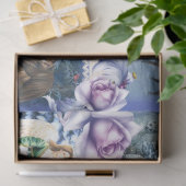 Papier Mousseline Série de Noël bleu Design 3 (Cadeau)