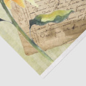 Papier Mousseline Série de tournesols et libellules Design 3 (Détail)