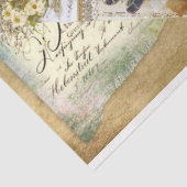 Papier Mousseline Série de tournesols et libellules Design 5 (Détail)