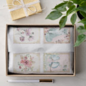 Papier Mousseline Série d'écriture Shabby Chic Design 9 (Cadeau)