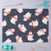 Papier Mousseline Série d'ours polaires de Noël Design 11 (Artisanat)