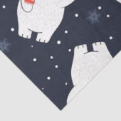 Papier Mousseline Série d'ours polaires de Noël Design 11 (Détail)