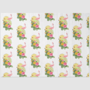 Papier Mousseline Série Flamingo Tropical Design 11