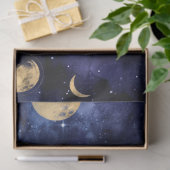 Papier Mousseline Série Galaxy Moon Design 6 (Cadeau)