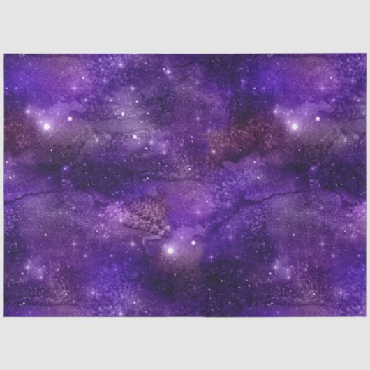 Papier Mousseline Série Galaxy Violet Design 4 (Recto)