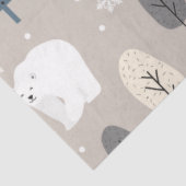 Papier Mousseline Série Ours Polaire de Noël Design 3 (Détail)