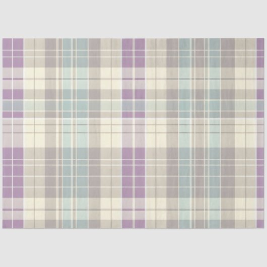 Papier Mousseline Série Plaid Bunny de Pâques Conception #18 (Recto)