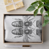 Papier Mousseline Série Queen Bee Design 20 (Cadeau)