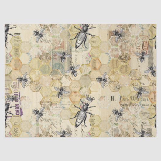 Papier Mousseline Série Queen Bee Design 47 (Recto)