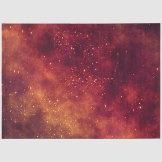 Papier Mousseline Série Red Galaxy Design 6 (Recto)