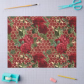 Papier Mousseline Série Red Rose Bee Design 45 (Artisanat)