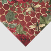 Papier Mousseline Série Red Rose Bee Design 45 (Détail)