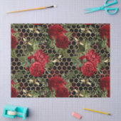 Papier Mousseline Série Red Rose Bee Design 46 (Artisanat)