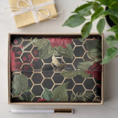 Papier Mousseline Série Red Rose Bee Design 46 (Cadeau)