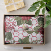 Papier Mousseline Série Red Rose Bee Design 47 (Cadeau)
