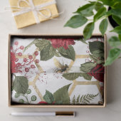 Papier Mousseline Série Red Rose Bee Design 48 (Cadeau)