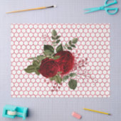 Papier Mousseline Série Red Rose Bee Design 67 (Artisanat)