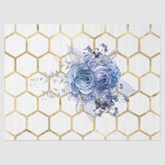 Papier Mousseline Série Serenity Bee Design 36 (Recto)