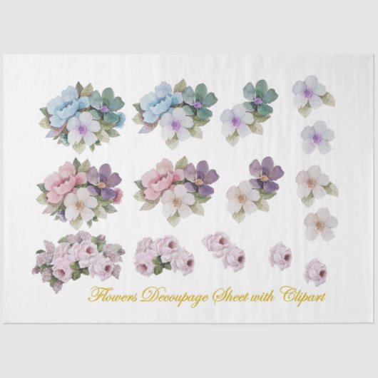 Papier Mousseline Série Wild Bird Design 7 (Recto)