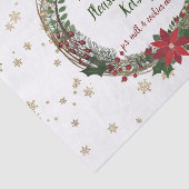 Papier Mousseline Serment de Noël Vintage personnalisé (Détail)