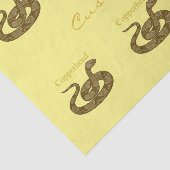 Papier Mousseline Serpent à tête de cuivre enroulé Thunder_Cove (Détail)