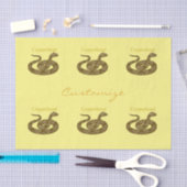 Papier Mousseline Serpent à tête de cuivre enroulé Thunder_Cove (Artisanat)