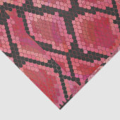 Papier Mousseline Serpent noir et rouge (Détail)