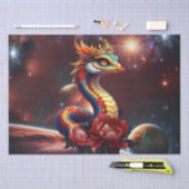 Papier Mousseline Serpent royal étoilé de l'univers. (Artisanat)