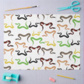 Papier Mousseline Serpents colorés Python Reptile Motif (Artisanat)