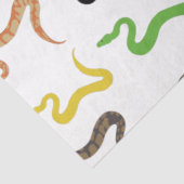 Papier Mousseline Serpents colorés Python Reptile Motif (Détail)