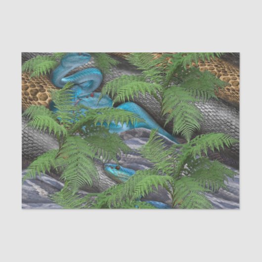 Papier Mousseline Serpents doux et sournois (Recto)