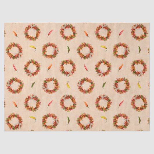 Papier Mousseline Serre-couronne Ristra dans le sud-ouest du Chili (Recto)