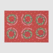 Papier Mousseline Serre et Coeurs d'or de vacances personnalisés (Recto)