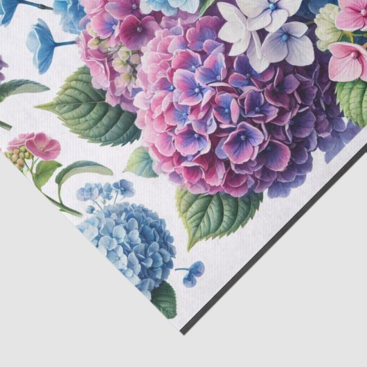 Papier Mousseline serviettes, decoupage, hydrangeas, crea (Détail)