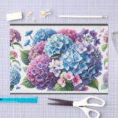 Papier Mousseline serviettes, decoupage, hydrangeas, crea (Artisanat)