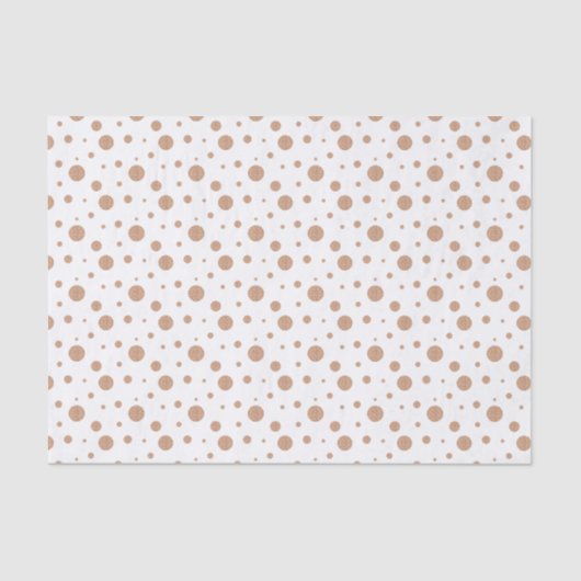 Papier Mousseline Serviettes pois en or (Recto)