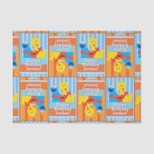 Papier Mousseline Sesame Pals Anniversaire Motif (Recto)