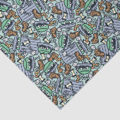 Papier Mousseline Sésame Sésame | Oscar le Motif de groupe (Détail)