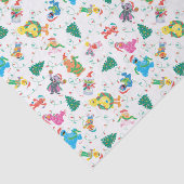Papier Mousseline Sesame Street Christmas Tree Motif (Détail)