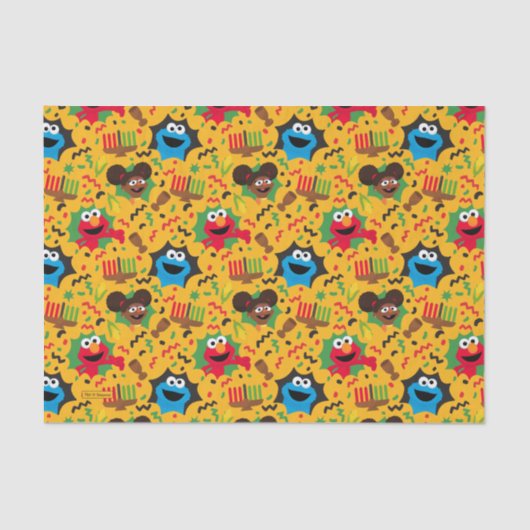 Papier Mousseline Sesame Street Kwanzaa Motif (Recto)